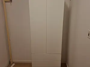 Bijeli SMÅSTAD / PLATSA Ormar sa zatvorenim vratima