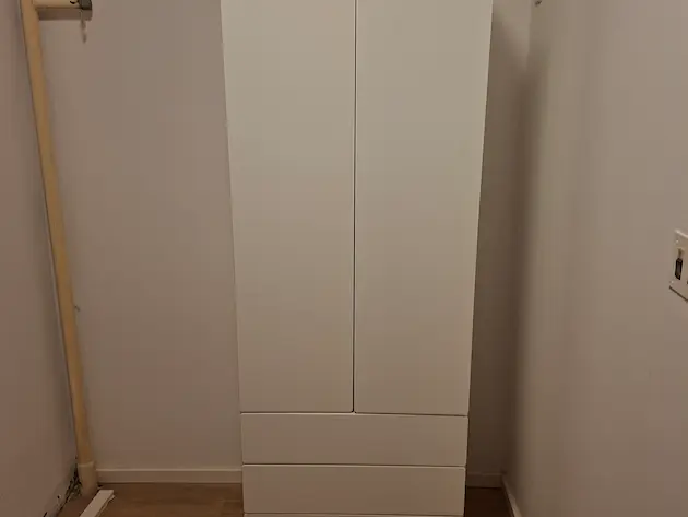 Bijeli SMÅSTAD / PLATSA Ormar sa zatvorenim vratima