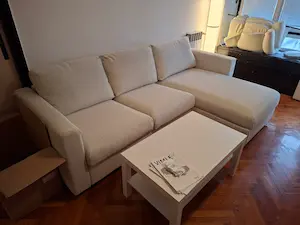 IKEA VIMLE bež trosjed sa zatvorenom počivaljkom