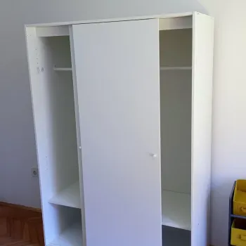 ikea bijeli kleppstad otvorena vrata