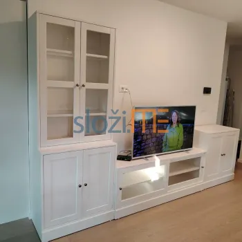 Smontirani Ikea bijeli Havsta tv regal