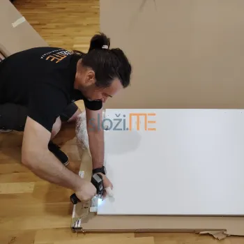 Montaža okova na klizna vrata ormara